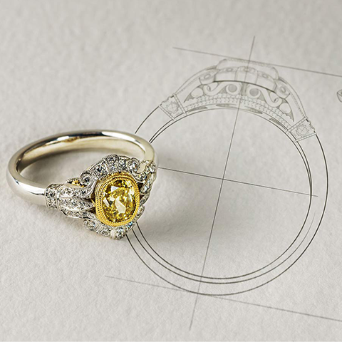 Sketch of an Engagement Ring